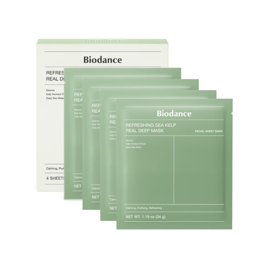 BIODANCE Refreshing Sea Kelp Real Deep Mask (pack of 4)