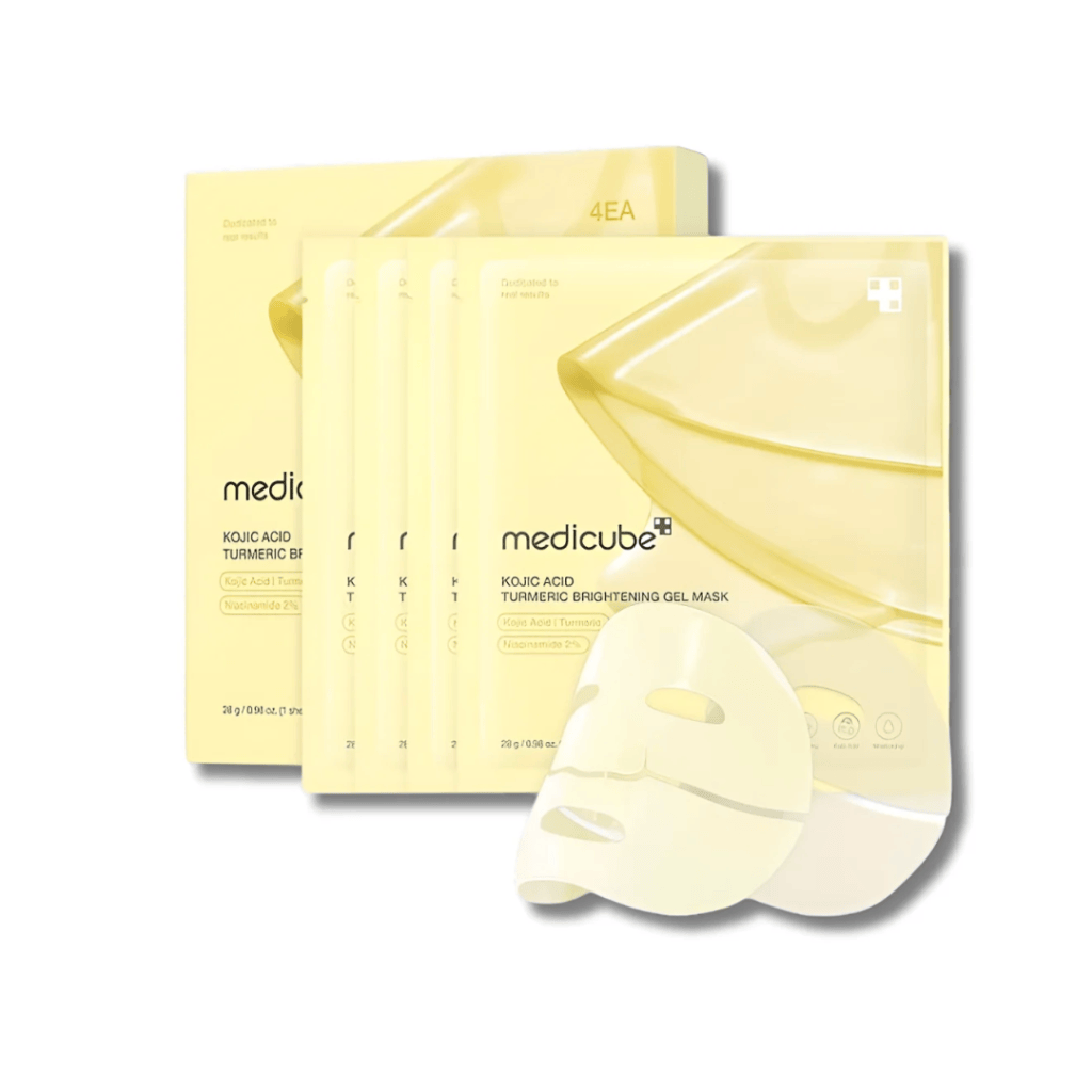 Medicube - Kojic Acid Turmeric Brightening Gel Mask (Pack of 4)